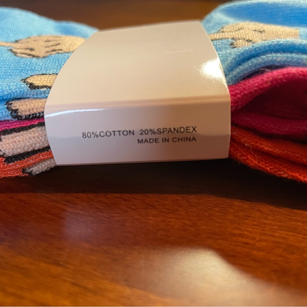 Socks. Women’s Middle Finger Print Socks. New in package. - Picture 4 of 5